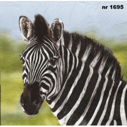 Zebra servet 33x33cm