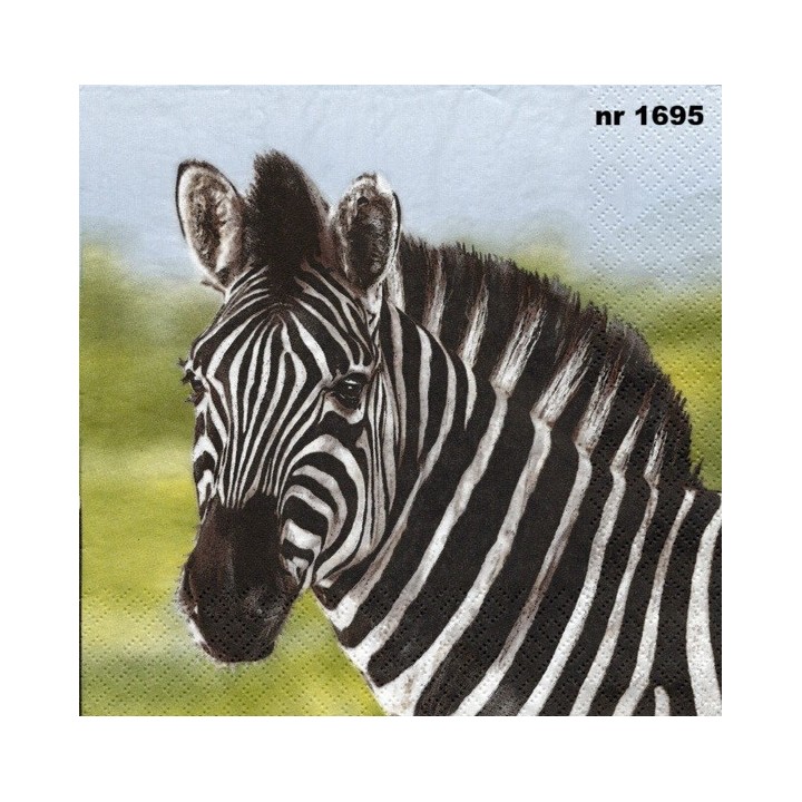 Zebra servet 33x33cm