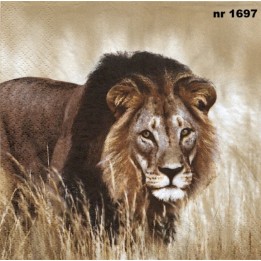 Leeuw servet 33x33cm