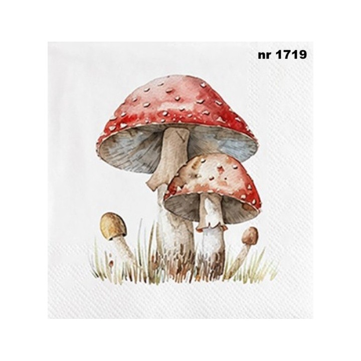 Vliegenzwam servet 33x33cm