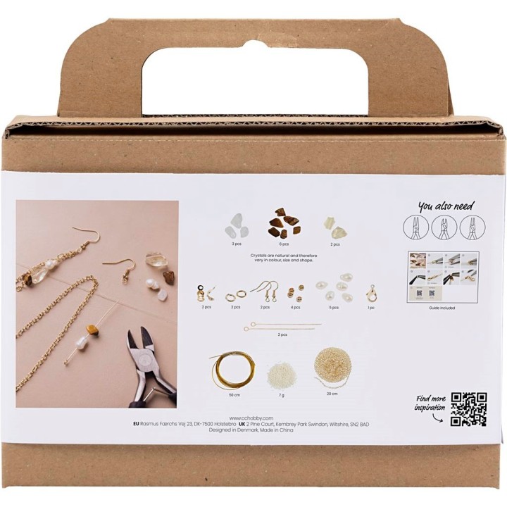 CC Mini hobbyset sieraden kristal ketting en oorbellen