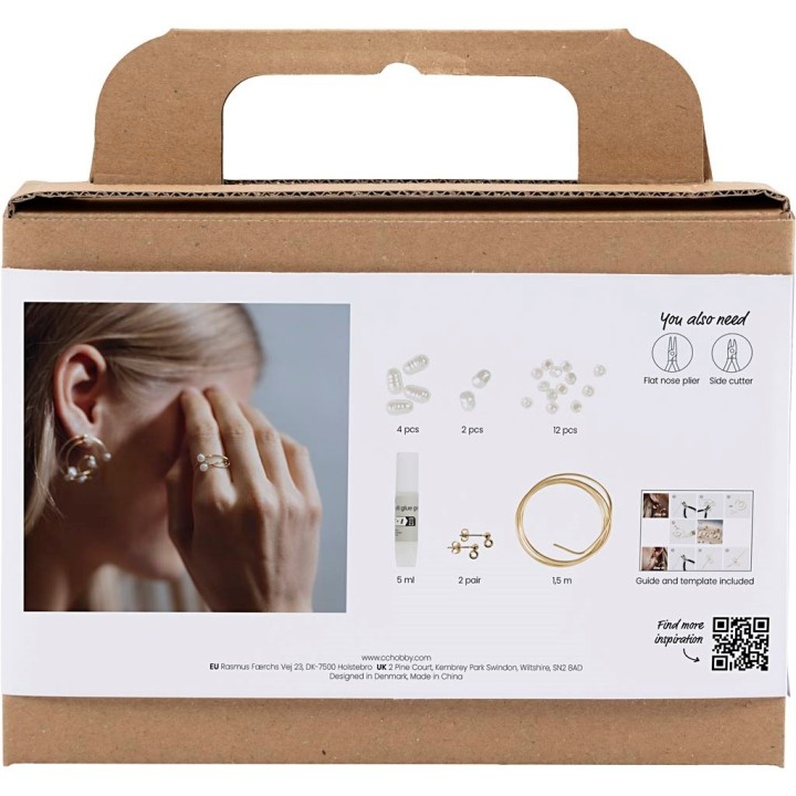 CC Mini hobbyset sieraden oorbellen van metaaldraad