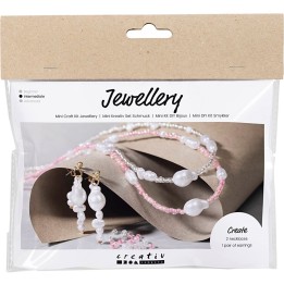 CC Mini hobbyset sieraden roze zilver glans
