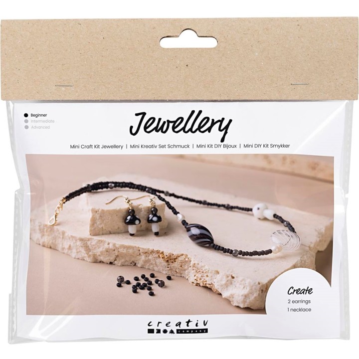 CC Mini hobbyset sieraden zwarte harmonie stoere halsketting