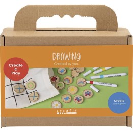 CC Mini hobbyset tekenen drie op een rij
