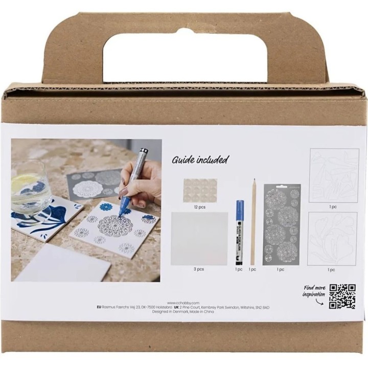 CC Mini hobbyset tekenen porseleinen onderzetters