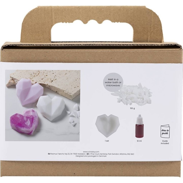 CC Mini hobbyset zeep maken harten roze