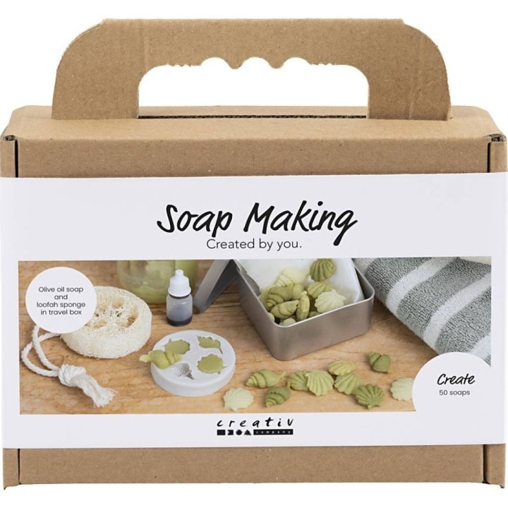 CC Mini hobbyset zeep maken schelpen olijfgroen