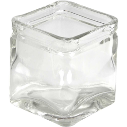 CC Glazen vierkant windlicht 5