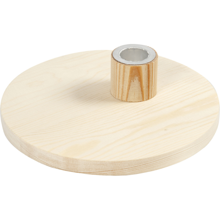 CC Houten kandelaar 16cm