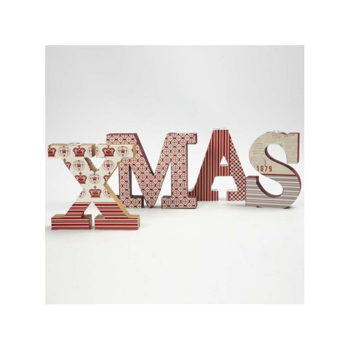 CC MDF kandelaar X-MAS 17x14cm