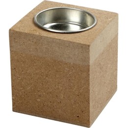 CC MDF waxinelichthouder 6x6x6cm