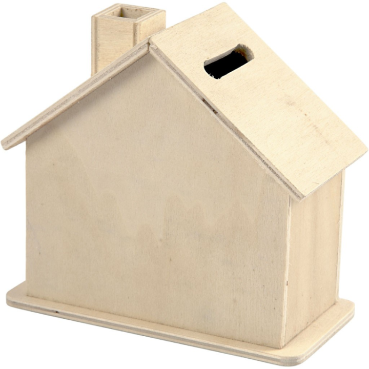 CC Houten spaarpot huis