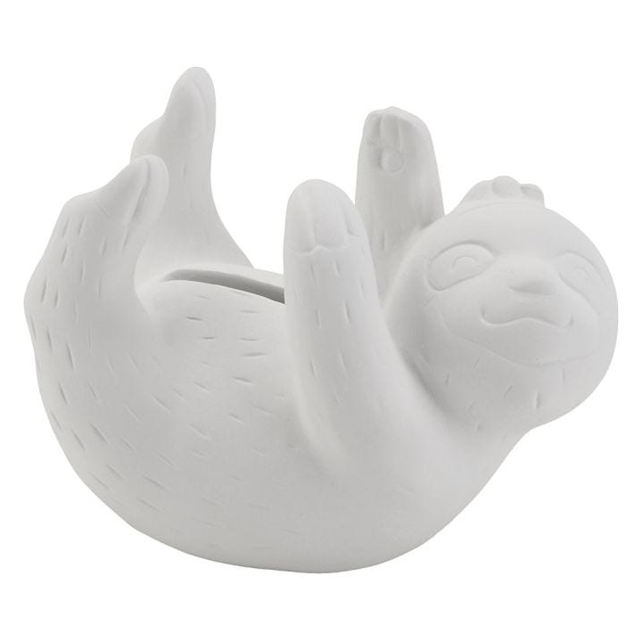CC Teracotta spaarpot luiaard 11x6x5cm 6 stuks