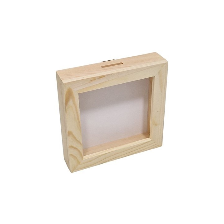 Spaarpot plexiglas 13x4x13cm
