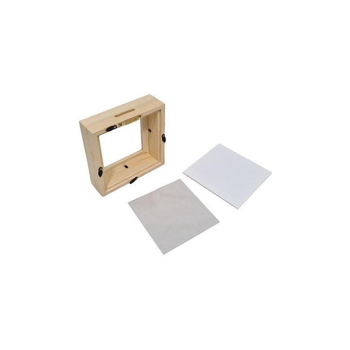 Spaarpot plexiglas 13x4x13cm