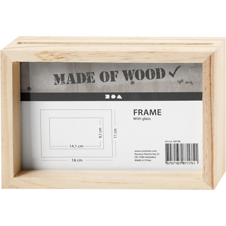 CC Houten 3D lijst 16x11 cm