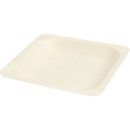 CC Houten bakje 14x14x2 cm 12 stuks