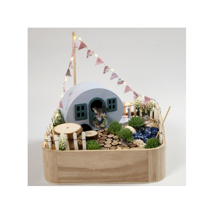 CC Houten dienblad 25x25x7 cm