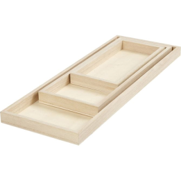 CC Houten dienbladen set 3 stuks