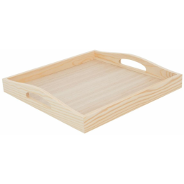 Houten dienblad 30x30x5 cm