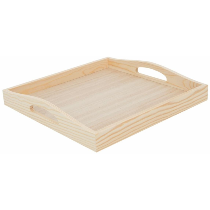Houten dienblad 30x30x5 cm