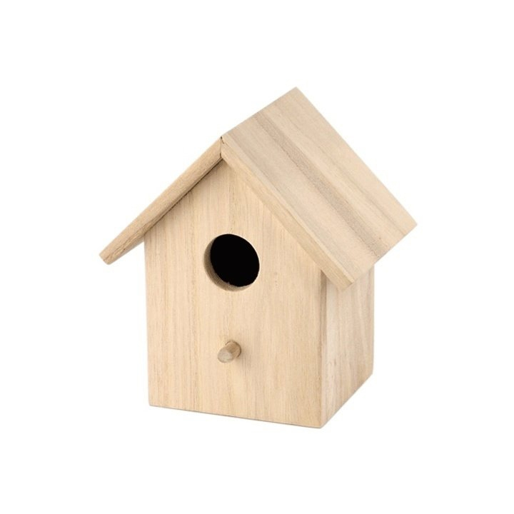 Houten vogelhuisje 14x11x15 cm