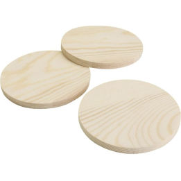 CC Houten onderzetters 9cm 5 stuks