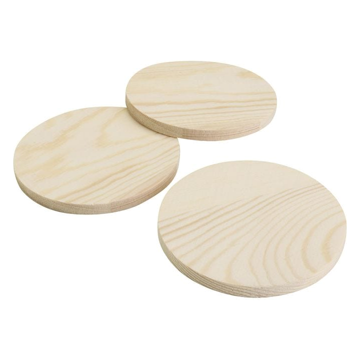 CC Houten onderzetters 9cm 5 stuks