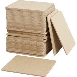 CC MDF onderzetters 10x10 cm 50 stuks