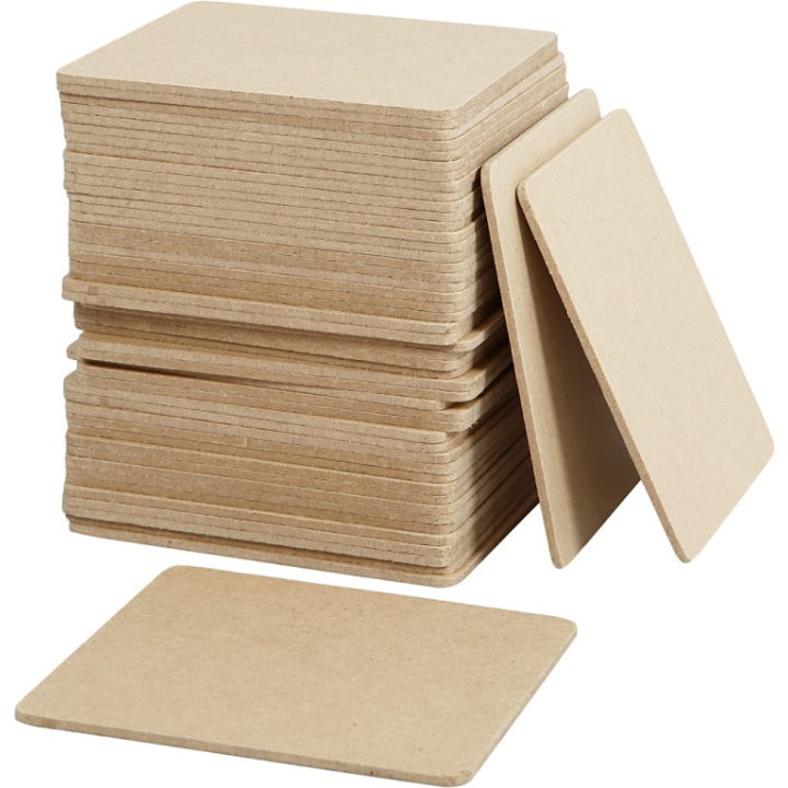 CC MDF onderzetters 10x10 cm 50 stuks