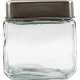 CC Glazen pot met deksel 11x11x8 cm 12 stuks