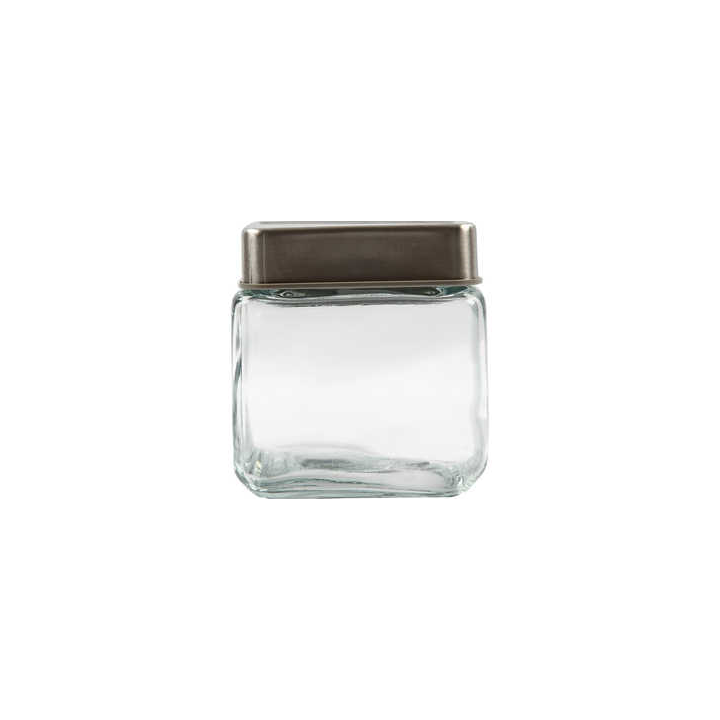 CC Glazen pot met deksel 11x11x8 cm 12 stuks