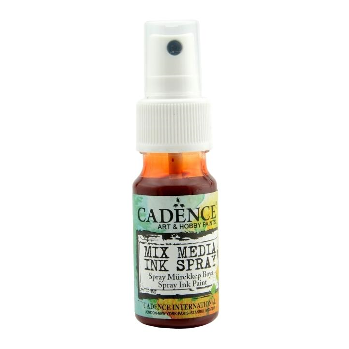 Cadence Mixed media inkt spray 25 ml donkeroranje