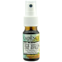 Cadence Mixed media inkt spray 25 ml donkerbruin