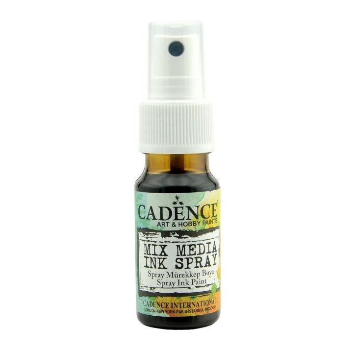 Cadence Mixed media inkt spray 25 ml donkerbruin