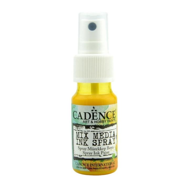 Cadence Mixed media inkt spray 25 ml geel