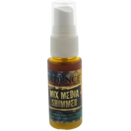 Cadence Mixed media shimmer inkt spray metallic 25ml geel
