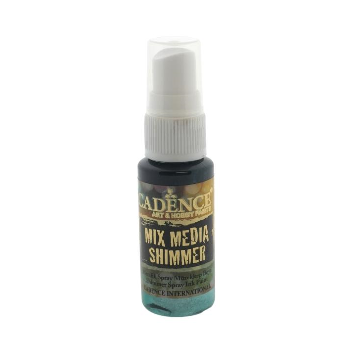Cadence Mixed media shimmer inkt spray metallic 25ml groen