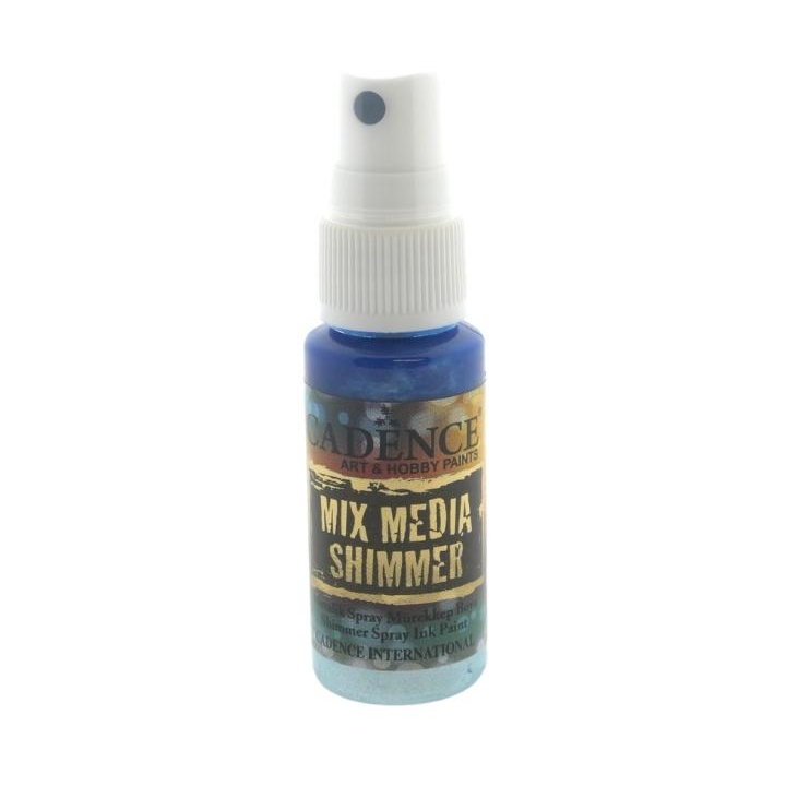 Cadence Mixed media shimmer inkt spray metallic 25ml lichtblauw