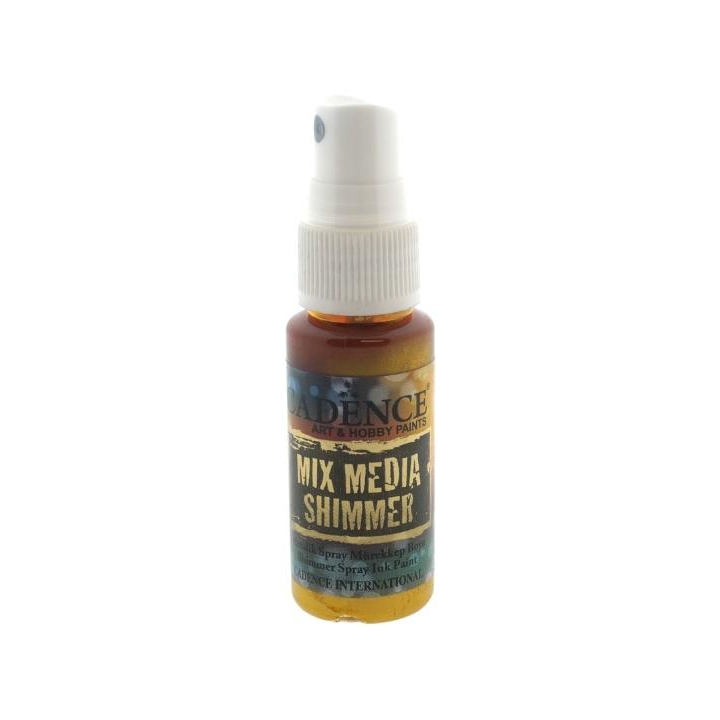 Cadence Mixed media shimmer inkt spray metallic 25ml zonneschijn
