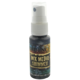 Cadence Mixed media shimmer inkt spray metallic 25ml zwart