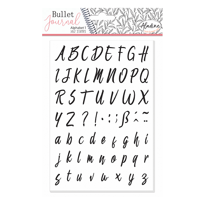 Aladine Stampo Bullet Journal Stempels A5 alfabet 1