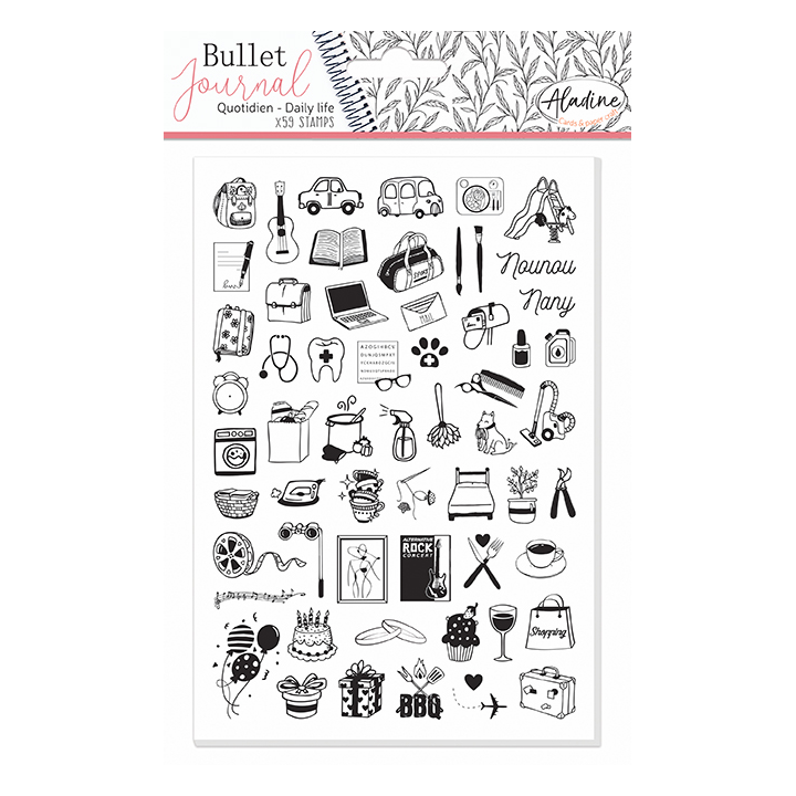 Aladine Stampo Bullet Journal Stempels A5 dagelijks