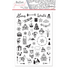 Aladine Stampo Bullet Journal Stempels A5 winter