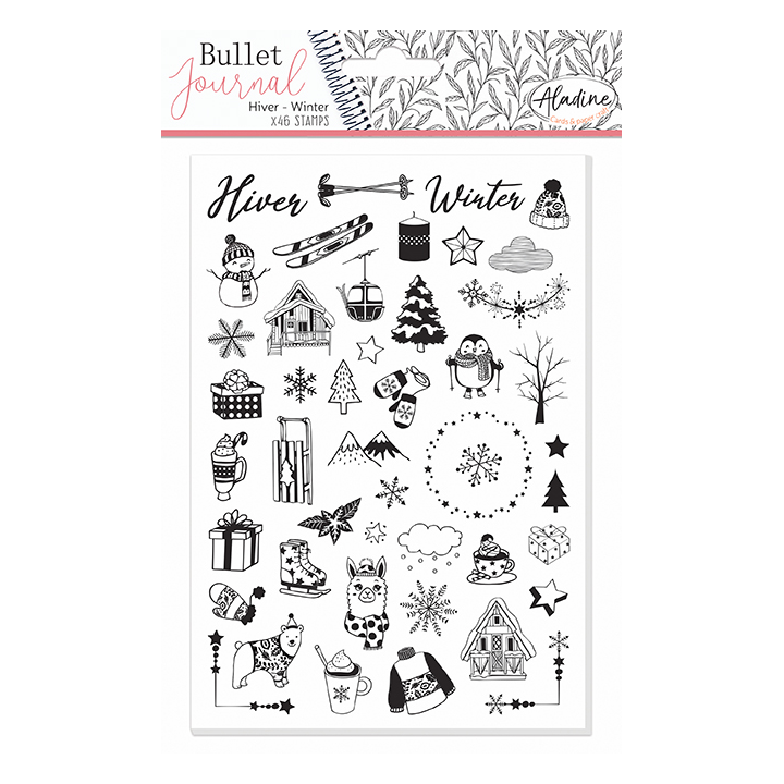 Aladine Stampo Bullet Journal Stempels A5 winter