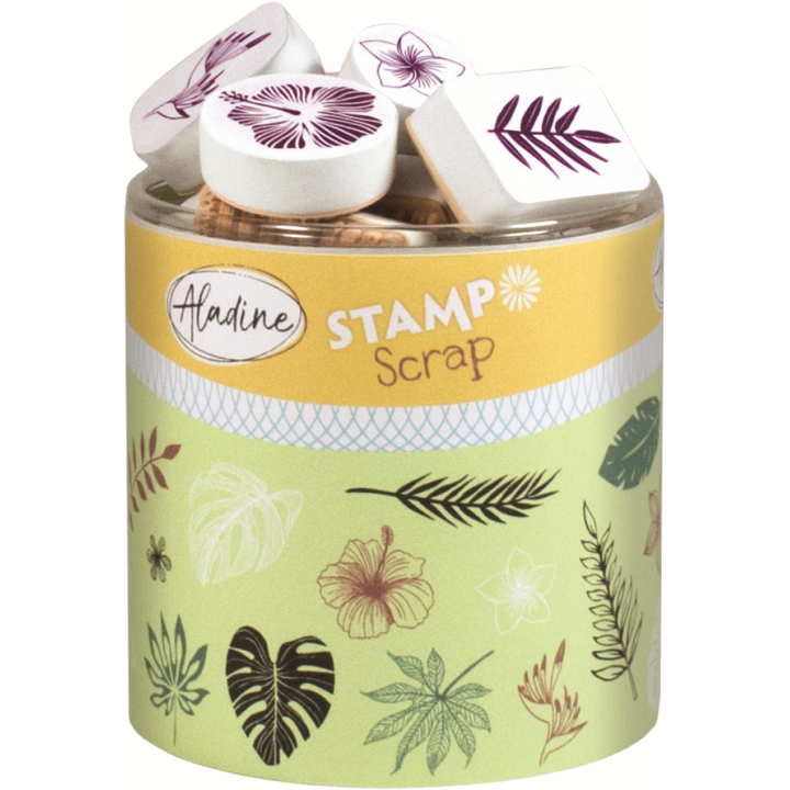 Aladine Stampo Stempel Set Jungle 29 stuks