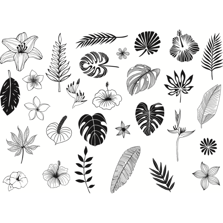 Aladine Stampo Stempel Set Jungle 29 stuks