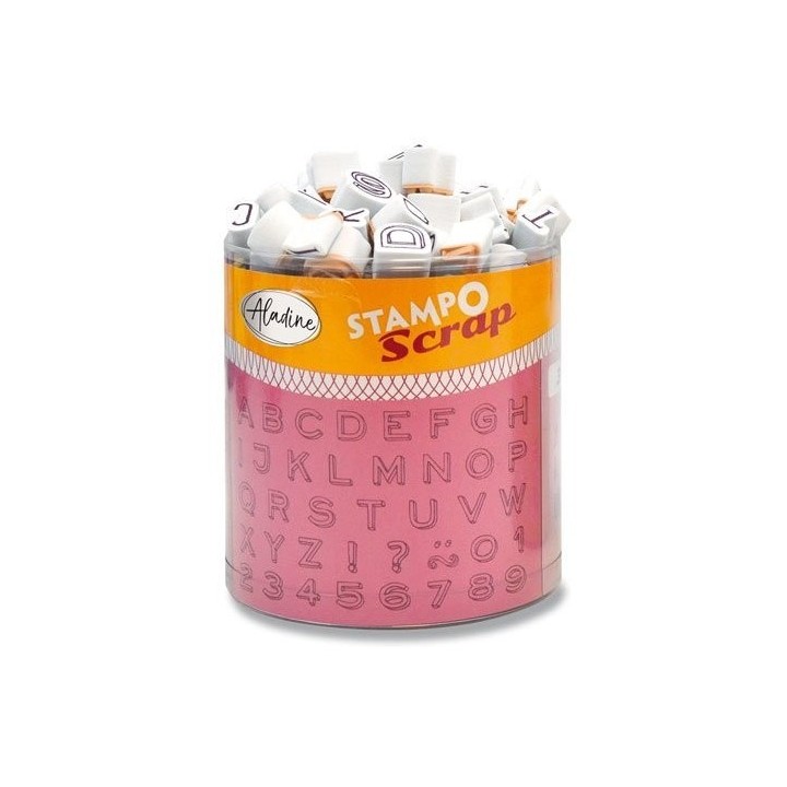 Aladine Stampo Stempel Set Letters Mini 102 stuks