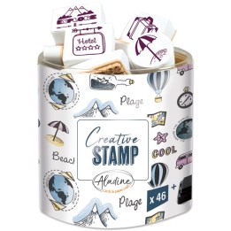 Aladine Stampo Stempel Set Vakantie 45 stuks